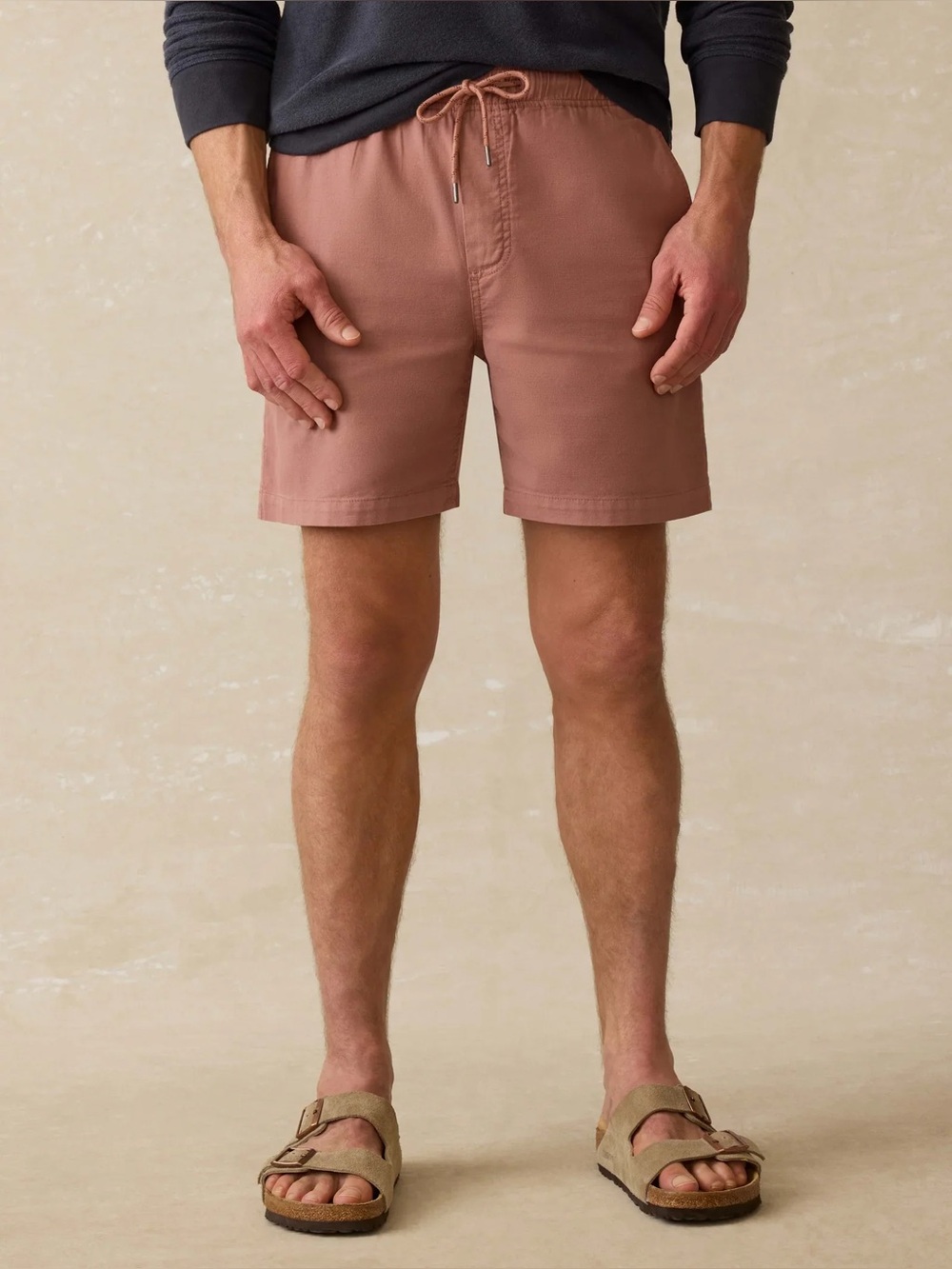 FAHERTY Essential Drawstring Short Cedar Rose XL